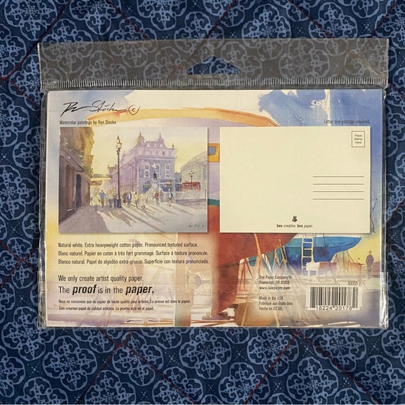 ☀️ Watercolor Postcard Paper - Pack of 11 - Bee Paper Company - Picture 3 of 4